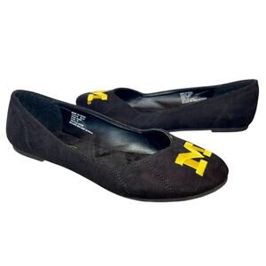 University of Michigan Flats Loafers Embroidered Collegiate UofM Go Blue